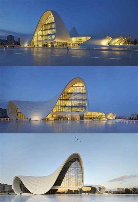 Zaha hadid!!!!! Heydar Aliyev Centre staircase in the center of Baku ...