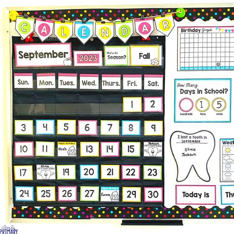 PRINTABLE CLASSROOM CALENDAR SET that is ink-friendly