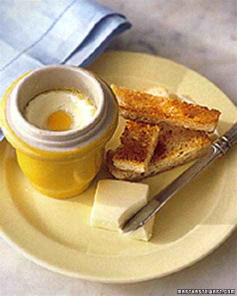 Coddled Eggs, Recipe from Martha Stewart Living, May