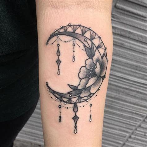 waxing crescent moon tattoo - Google Search | Moon tattoo designs ...