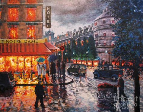 paris rain art | Back to Cheryl Del Toro | Art > Paintings > Paris ...