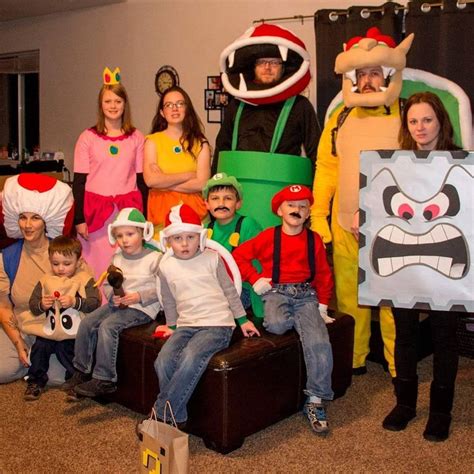 We did a huge Mario theme this year with some friends. All homemade costumes! #mario #halloween ...