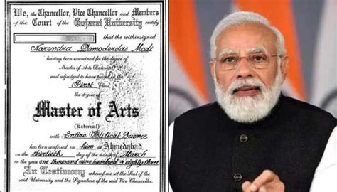 PM Narendra Modi Degree Row: Gujarat University Calls RTI Query ...