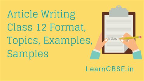 Article Writing Class 12 Format, Topics, Examples, Samples - StudyOnline.blog