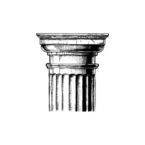 Pillar sketch Vector Art Stock Images | Depositphotos