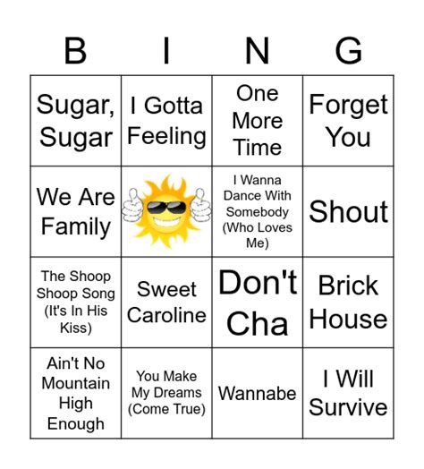 PARTY!!!! Bingo Card