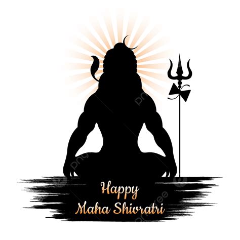 Lord Shiva Clipart Transparent Background Happy Maha Shivratri Design ...