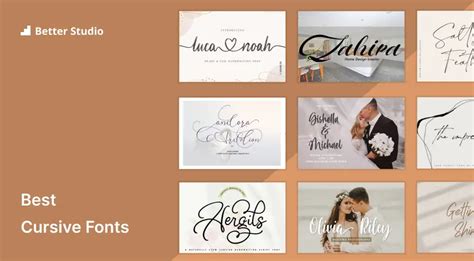 Top 36 Cursive Fonts for Eye-Catching Designs 🔥