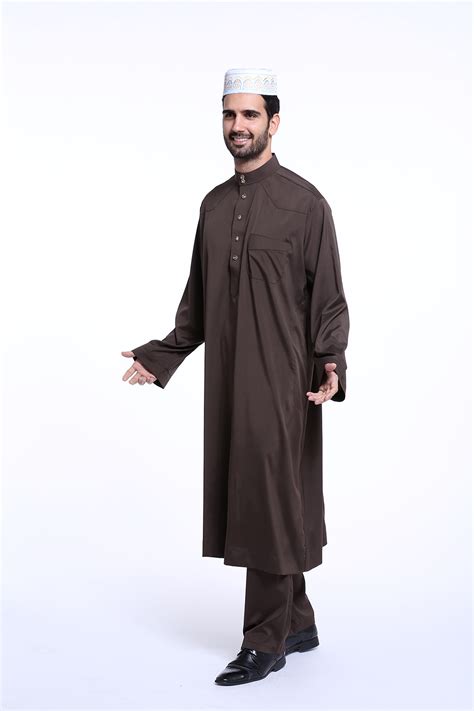 Men Saudi Thobe Jubba Dishdasha Thoub Abaya Robe Daffah Islamic Arab Kaftan Robe | eBay