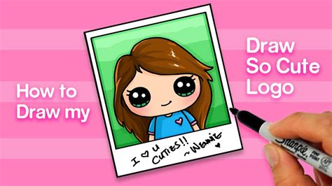 How to Draw the Draw So Cute Girl Logo