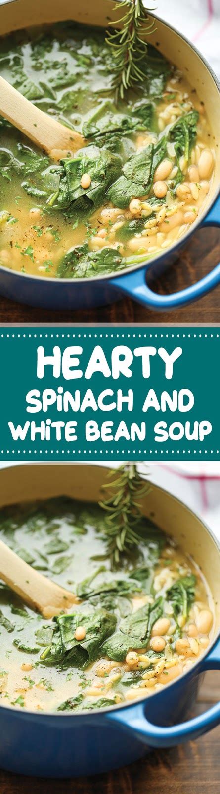 Hearty Spinach and White Bean Soup - FAMOUS RECIPES