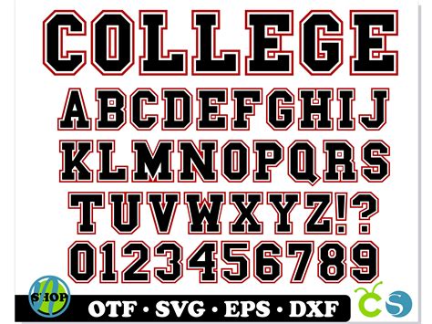 College font svg, College letters SVG Cricut, College font o | Inspire Uplift