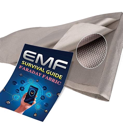 Buy Faraday Fabric 44'' x 36'' Emf Protection Fabric, Military Grade ...