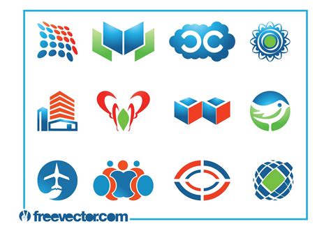 Logo Templates Set 76854 Vector Art at Vecteezy