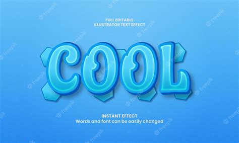 Premium Vector | Cool 3d text effect