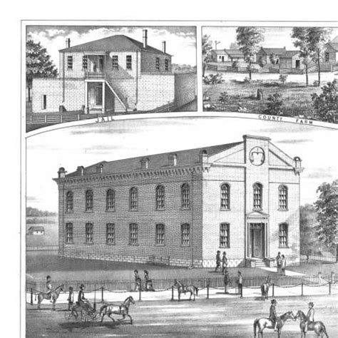 Jefferson County Courthouse, from Atlas Map of Jefferson County ...