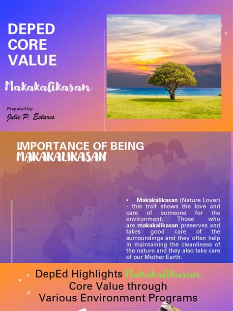 Deped Core Values Makakalikasan Images And Photos Finder | Images and Photos finder