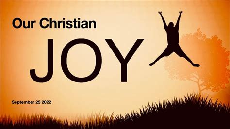 Our Christian Joy - YouTube