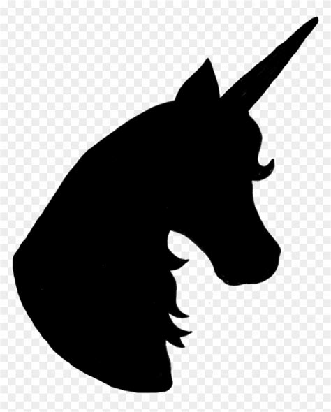 Unicorn Silhouette Head Wave Clipart - Unicorn Head Png - Free Transparent PNG Clipart Images ...