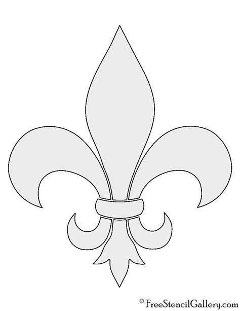 Fleur de Lis Stencil | Free Stencil Gallery