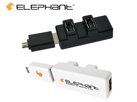 Elephant MicroUSB OTG 3-Port Hub (OTG-002)