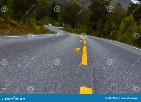 Windy road stock photo. Image of mountain, countryside - 66679126