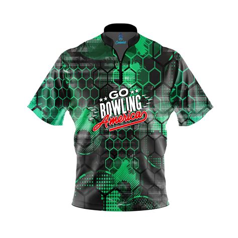 Go Bowling Official Green Honeycomb 2023 League Bowling - GoBowling Apparel by Coolwick