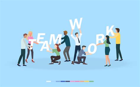 Teamwork Collaboration Typography Banner Stock Vector - vrogue.co