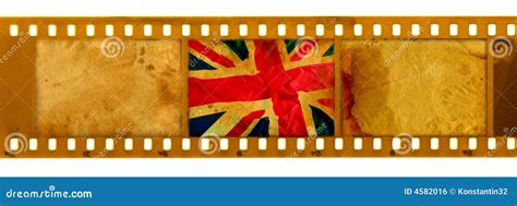 3 Oldies 35mm Frame with Old UK Flag Stock Photo - Image of film ...