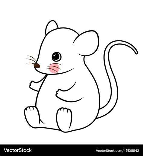 Outline rat concept Royalty Free Vector Image - VectorStock