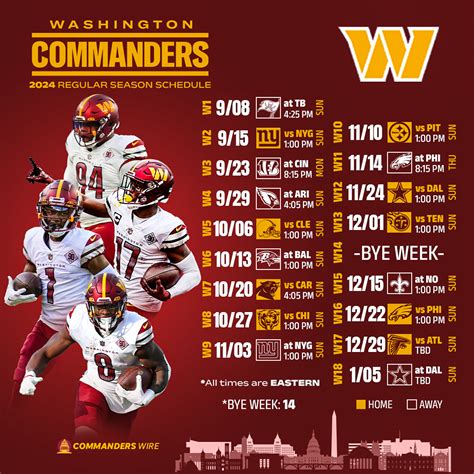 Washington Commanders Schedule 2024 Tickets - Gayle Johnath