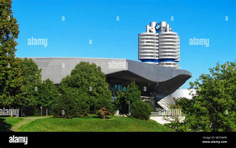 Germany, Munich - September 21, 2015: the Building with the logo of BMW ...