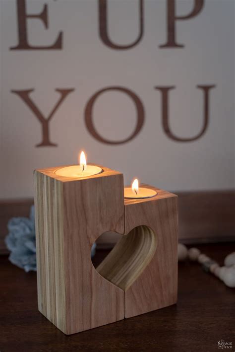 DIY Heart Candle Holders - The Navage Patch