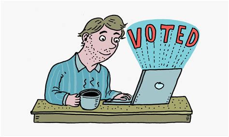 Votingillustration - Online Voting Cartoon , Free Transparent Clipart ...