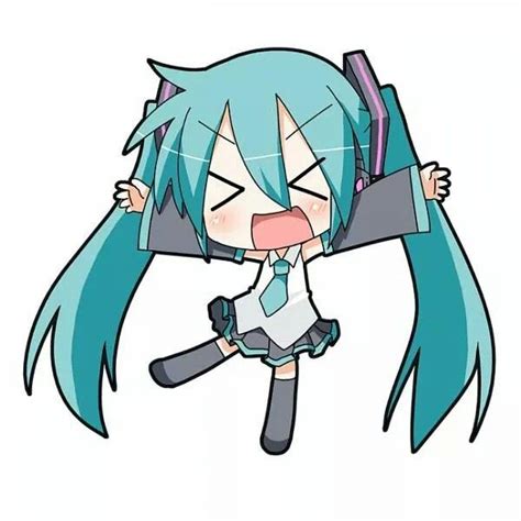 Happy miku | Miku hatsune chibi, Hatsune miku, Anime chibi