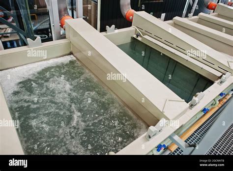 Large industrial bath for galvanizing steel metal products Stock Photo - Alamy