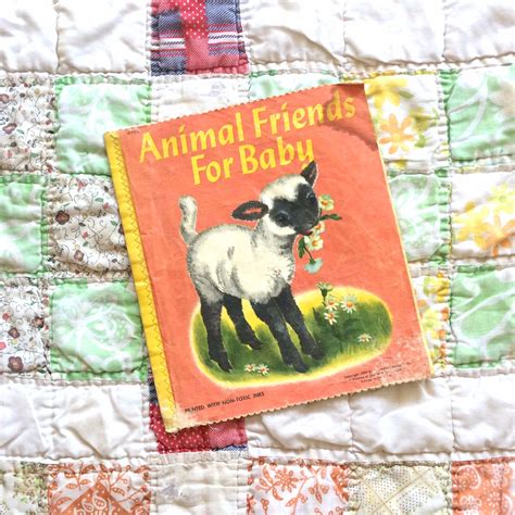 Animal Friends for Baby Fabric Cloth Book 1954 Farm