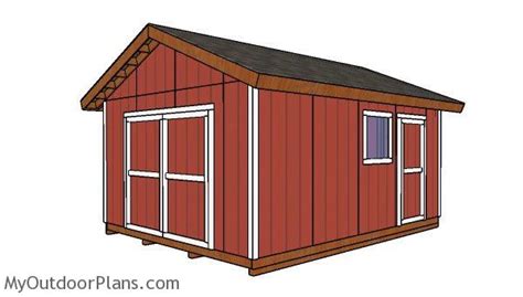 14x18 Gable Shed Roof Plans | MyOutdoorPlans | Free Woodworking Plans ...