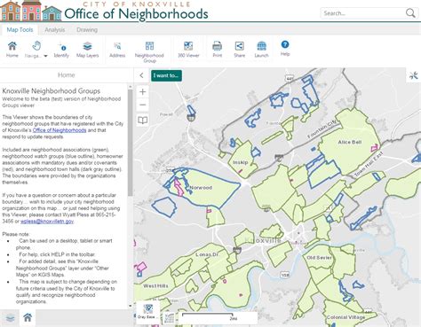 Neighborhood Groups Get on the Map - City of Knoxville