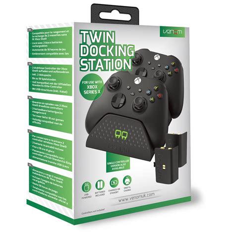 Xbox Series X / S Twin Charging Dock with Rechargeable Battery Packs - Black | eBay