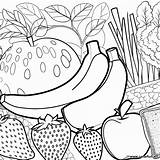 Healthy food coloring Page Download Or Print For Free sketch template