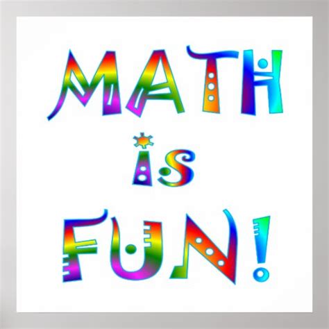 Math is Fun Poster | Zazzle