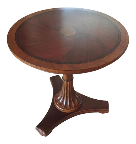 Ethan Allen Upton Pedestal Side Table on Chairish.com | Round coffee table, Pedestal side table ...