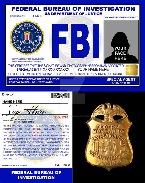 Movie FBI Credentials V2 by rustybauder on DeviantArt