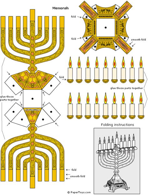 Printable Menorah Craft