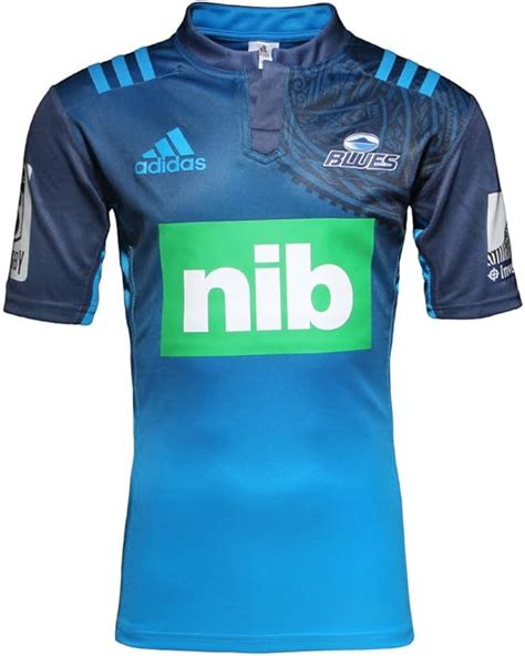 Auckland Blues 2017 Domicile Enfants - Maillot de Super Rugby - Bleu Solaire - Taille 11-12YRS ...