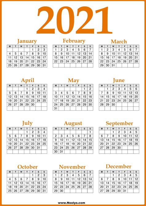 UK 2021 Calendar Archives - Noolyo.com Calendars Printable