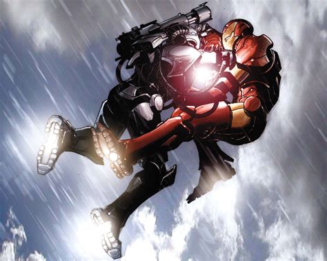 War Machine vs. Iron Man - War Machine/ James Rhodey Wallpaper ...