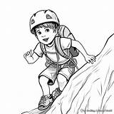 Mountain Climber Coloring Pages sketch template