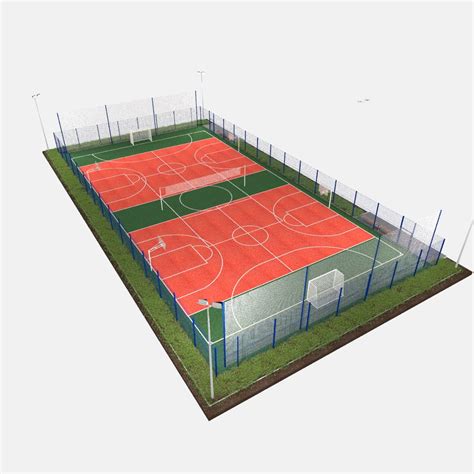 Sports ground 3D Model $25 - .prj .fbx .max - Free3D